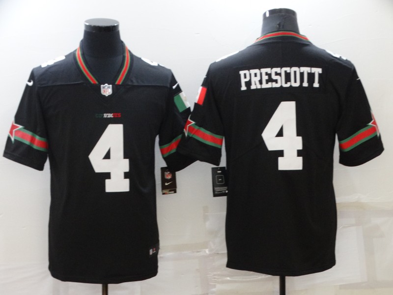 2021 Men Nike NFL Dallas cowboys #4 Prescott black  Vapor Untouchable jerseys